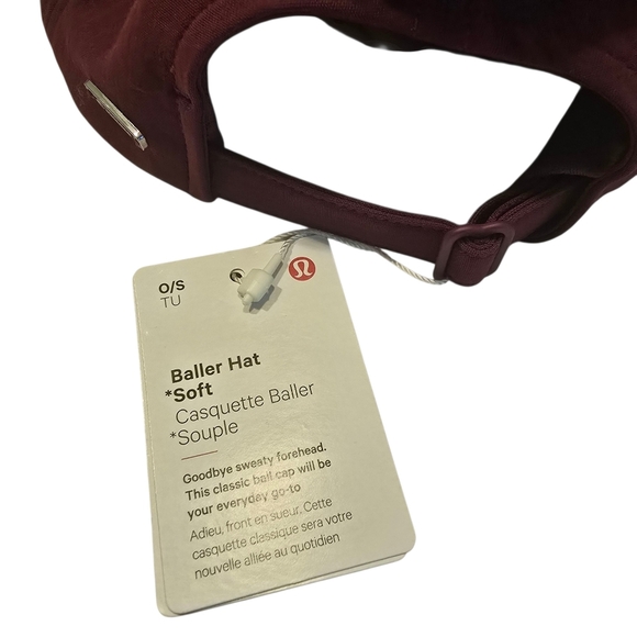 lululemon Burgundy Deep Luxe Baller Hat Athletic Lightweight Cap NWT - Picture 3 of 9